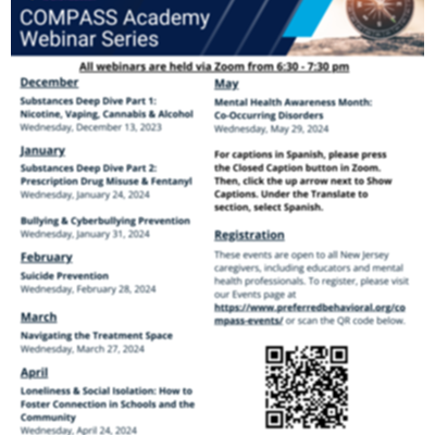 COMPASS Academy Webinar: Mental Health Awareness Month: Co-Occurring Disorders